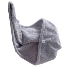 Microfiber Hair Drying Towel Fast Moisture Absorption with Secure Button Closure for Women Travel