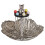 Plastic Party Tray for Snacks Petal-Shaped-4 white plate 1