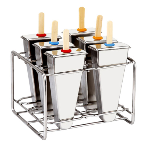 Practical User Friendly Stainless Steel Popsicles Molds Ice-A