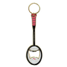 Metal Bottle Opener Keychain Badminton Racket Design Beer-3