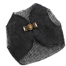 Fashion Pet Hamster Clothing with Hook Closure For Small-Black