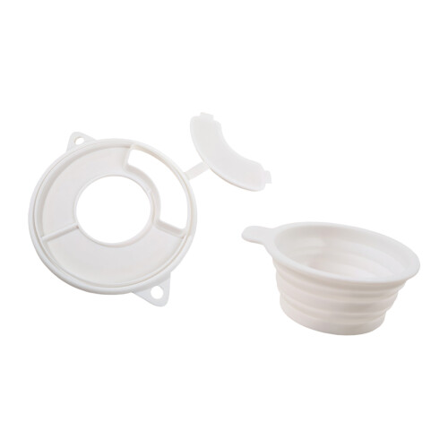 Ensemble de contrôle de versement flexible et de tasses à-Blanc