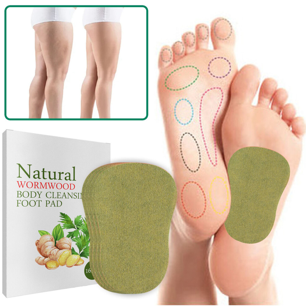 16pcs Wormwood Foot Patches - Relax, Burn Fat & Improve Sleep