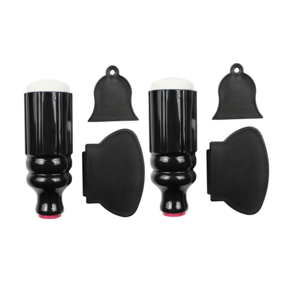 Double Head Silicone Nail Art Stamper Scraper Set for Precise Image Transfer and DIY Manicure