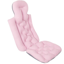 Full Body Bath Pillow with Quick Dry 3D Air Mesh, Ergonomic Bathtub Cushion, Pink 78x35cm