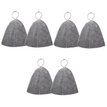 Felt Sauna Hat Set Protects Hair from Steam Breathable Spa Shower Cap for Women and Men