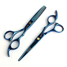 Professional Hair Cutting Scissors Set 6 Inch Stainless Steel Sharp Blades with Ergonomic Handle for Salon and Barber Use