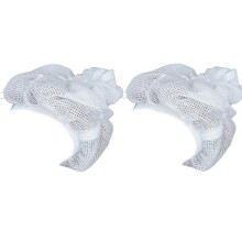 Curly Hair Drying Cap 2 Pack, Breathable Mesh Plopping Cap for Curl Definition and Adjustable Fit