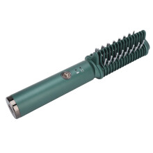 Cordless Hair Straightener Brush with USB Rechargeable Battery, Quick Detangling for Travel Styling
