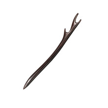 Wooden Hair Stick Handcarved Ebony Vintage Hair Pin for Women Updos Messy Buns Comfortable Grip