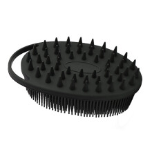 DoubleSided Silicone Body Brush for Deep Cleansing and Gentle Exfoliation, Black Shower Scrubber