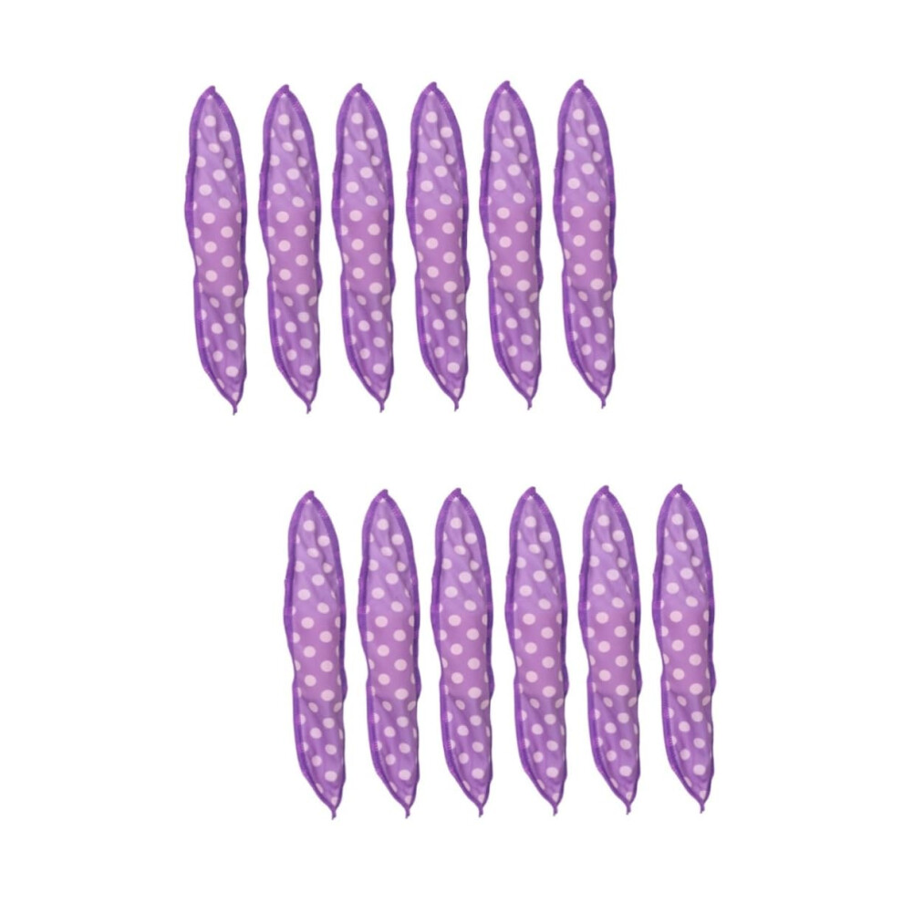 12pcs Ecofriendly Hair Rollers No Heat Sponge Curlers for Women Soft Foam Styling Curls