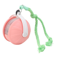 Interaktive Pinke Katzen- & Hundekugel mit Seil, automatisch beweglich, 250mAh Akku
