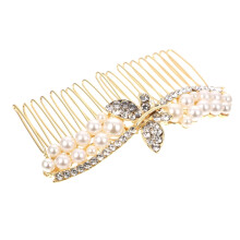 Elegant Rhinestone Bridal Hair Comb for Wedding Brides with Sparkling Crystal Design