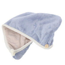 Microfiber Hair Drying Towel Wrap for Women with Fast Drying Design and Secure Button Closure