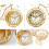 Desk Clock Metal Decorative Clock Retro Table Clock Battery 4