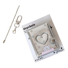 PVC Heart Shape Photo Album Cutout Star Print 2-Color stars