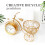 Desk Clock Metal Decorative Clock Retro Table Clock Battery 6