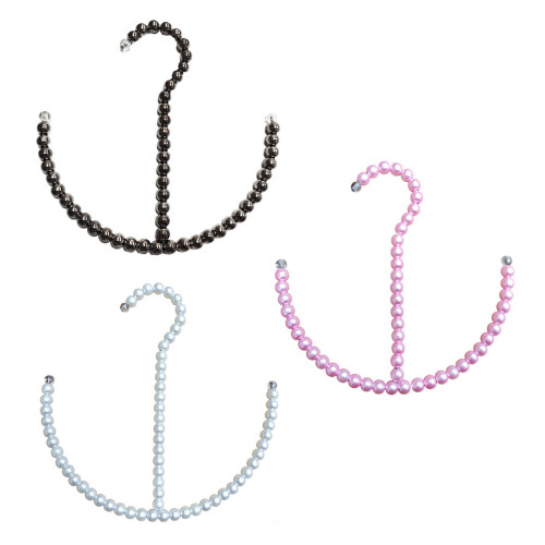 Set of 5 Smooth Surfaces Pearls Hook for Protecting-White 1