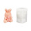 Charm Rose Rabbits Bears siliconen kaarsvorm voor het maken-1 1