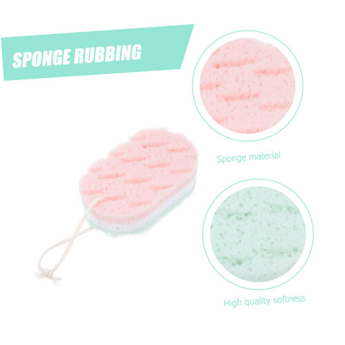 4pcs Exfoliating Bath Sponge for Adults, Gentle Body Scrubber with Soft Durable Texture 2