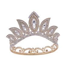 Rhinestone Inlaid Alloy Crown Baroque Hair Accessories for Bridal Wedding Party