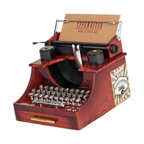 Melodieën spelen Decoratieve nostalgische schrijfmachine
