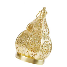 Portable Hollow Candle Stand Lamp for Home Garden Living-gold