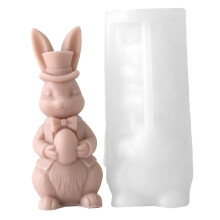 Multipurpose Easters Rabbits Silicone Mould For Candle Soap And