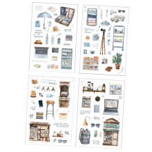PET Travel Scrapbooking Sticker Cute Decorative Sticker for-3