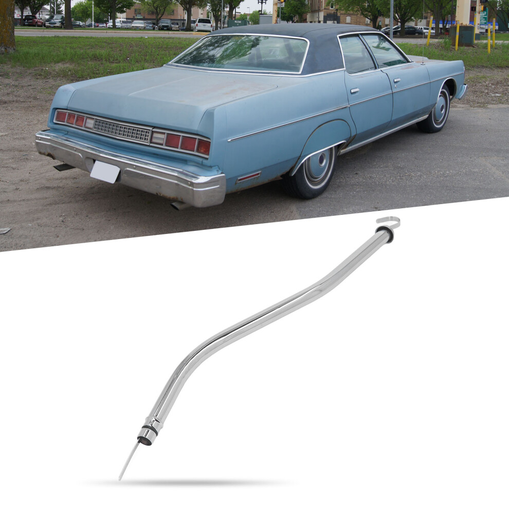 Stainless Steel 18Â3/4 Inch Chrome Dipstick Tube For Ford Câ6 Transmissions Silver 9481390243955
