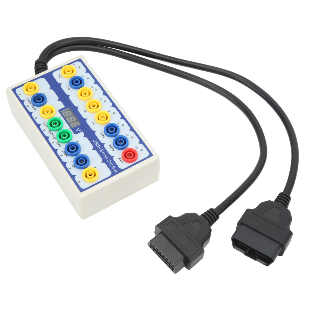 Universal Obd2 Breakout Box Signal Detector For Car Diagnostics, 14X8x4cm 8781390245029