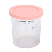 4STÜCK WIEDERVENDbare Plastik-Eiskrem-Behälter 12,19x12,95cm, passt für NC500 NC501