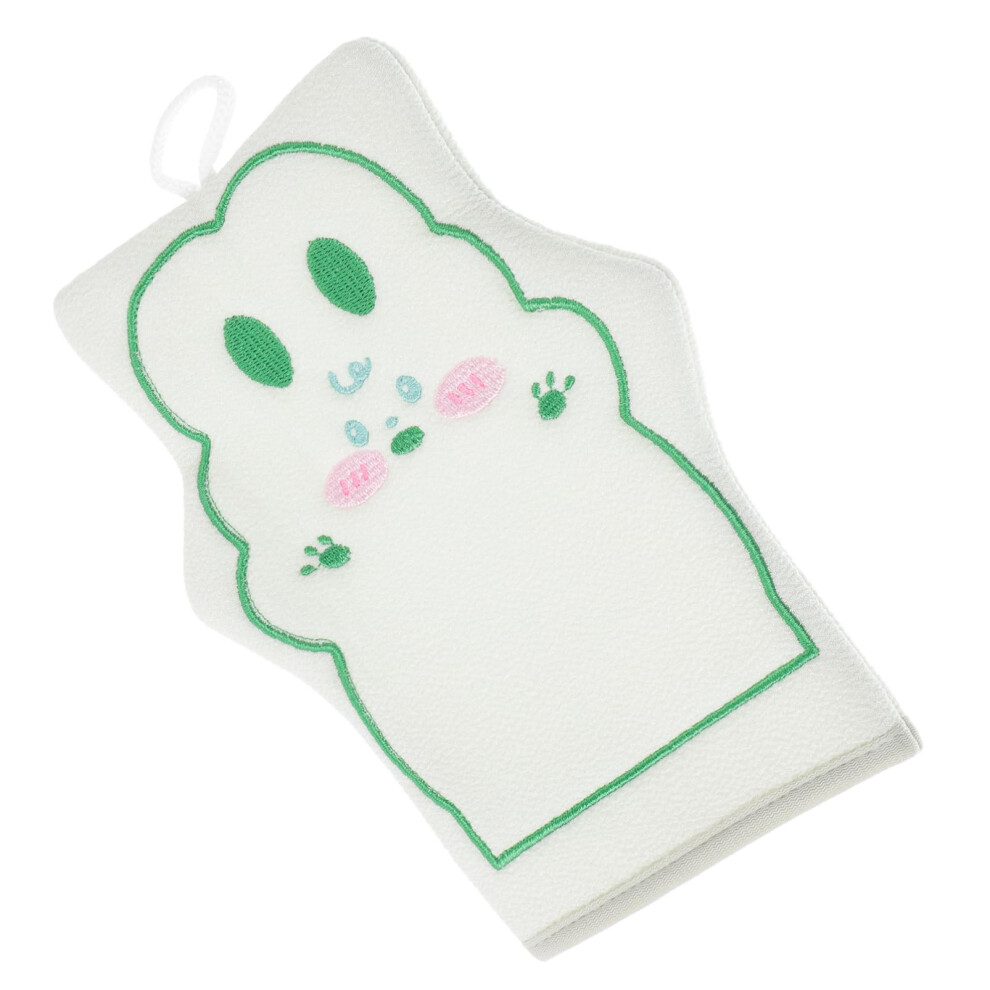 Light/Green Exfoliating Shower Glove Gentle Body Scrubber Mitt For Smooth Skin Reusable Bath Mitten