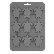 Innovative 9 Cavity Turtles Ice Cubes Tray Silicone-Gray