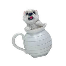 Unique Resins Dog Statue Figurine Exquisites Painting-3