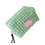 Multiple Compartment Portable Toiletry Bag Heart-Green 1