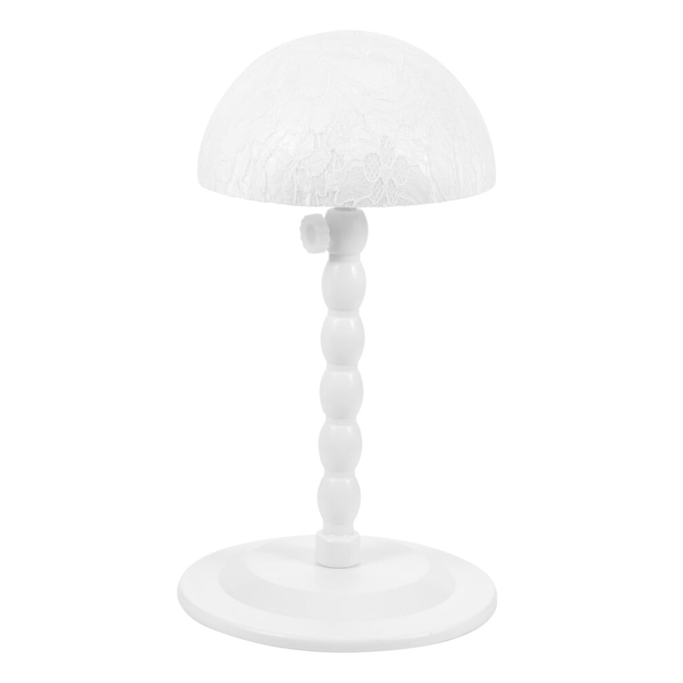 Adjustable Wig Stand with Stable Support, Foldable Height Adjustable Wig Holder for Styling and Travel