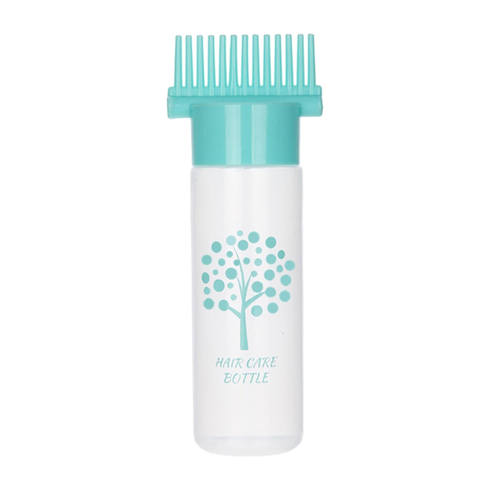 Blue Hair Dye Applicator Bottle With Comb 180Ml For Precision Root Coloring And Even Color Application,
