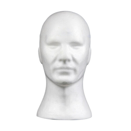 Lightweight Foam Mannequin Head Wig Stand for Styling and Storage, Style E 1