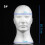 Lightweight Foam Mannequin Head Wig Stand for Styling and Storage, Style E 4