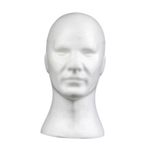 Lightweight Foam Mannequin Head Wig Stand for Styling and Storage, Style E