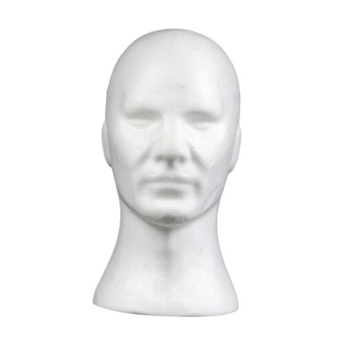 Lightweight Foam Mannequin Head Wig Stand for Styling and Storage, Style E