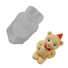 Cute Bear Candle Mold Aromatherapys Candle Mold-bear akimbo