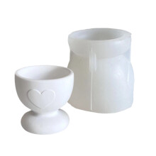 Valentine's Day Themed Silicone Molds for Candle Cup Eggs Holder