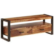 Mobile TV buffet design pratico 120 cm in legno massello di sesham 2502029