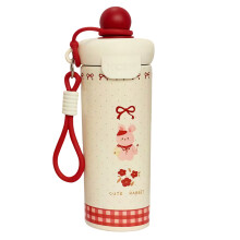 Innovative Cartoon-Float-Ball-Edelstahl-Thermoflasche hält-Rot
