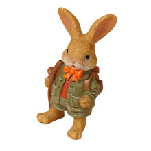 Resin Miniature Rabbit Figurines Mini Bunnies-Adventurer Hare