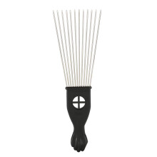 Professional Steel Pin Comb M1707‑1 with Ergonomic Anti‑Slip Handle for Smooth Detangling and Salon Styling