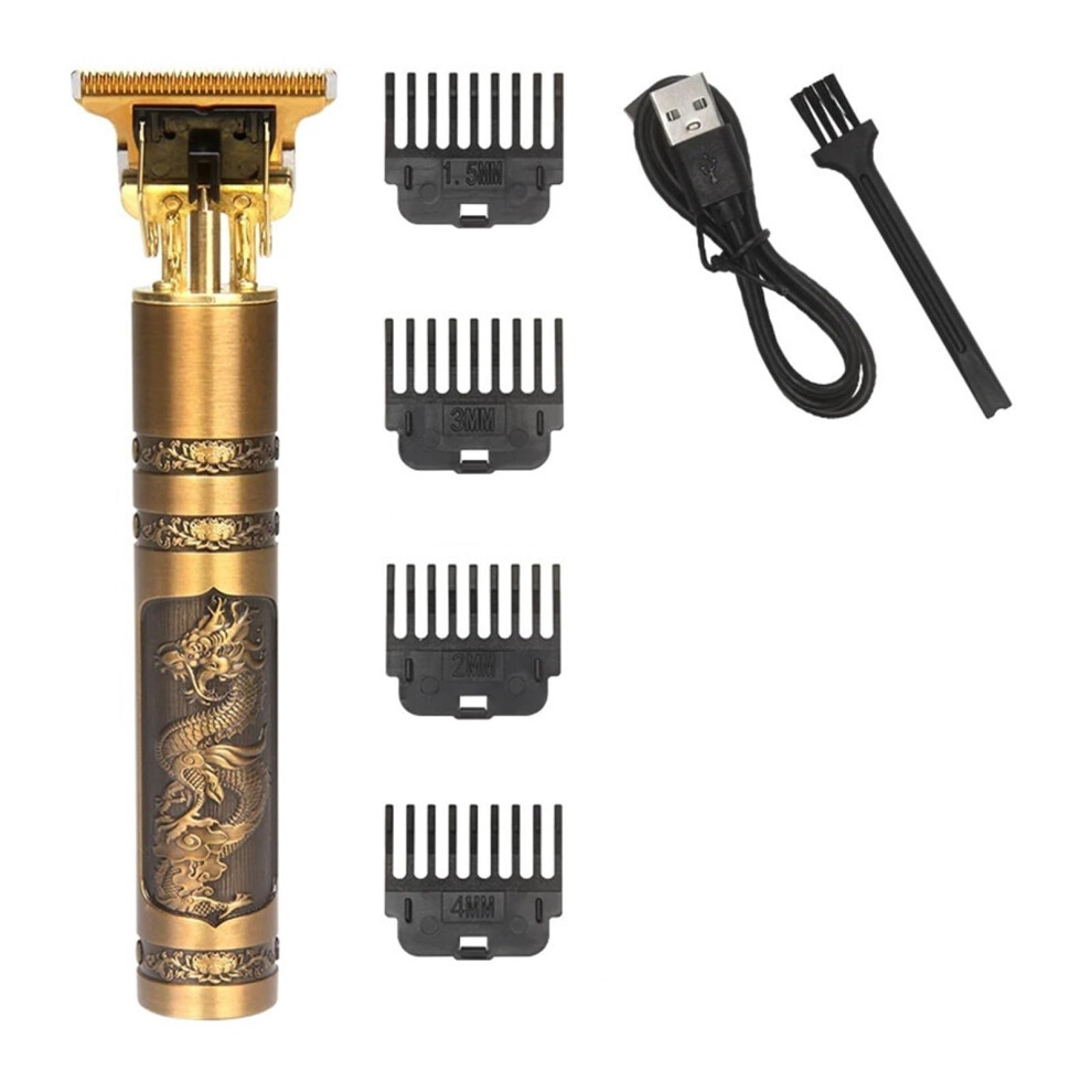 Professional Cordless Hair Clipper T9 USB Rechargeable Beard Trimmer for Men with Precision Cutting